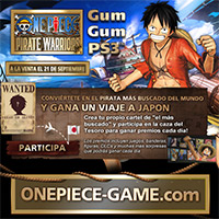 Convi&eacute;rtete en el pirata m&aacute;s buscado del mundo y gana un viaje a Jap&oacute;n &iexcl;gracias a ONE PIECE: PIRATE WARRIORS!