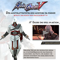 Ubisoft&reg;'s Assassin's Creed&reg; entert die Welt von SOULCALIBUR&trade; V mit Ezio Auditore als spielbaren Gastcharakter