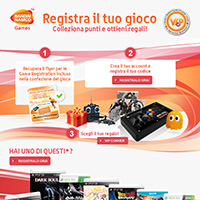 Registra i tuoi giochi per ottenere gadget e DLC gratuiti! Registra i tuoi giochi per ottenere gadget e DLC gratuiti!