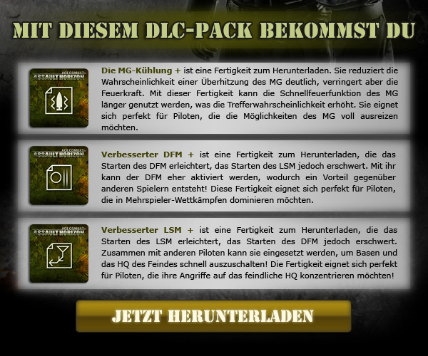 Ace Combat Assault Horizon - Hole Dir den  DLC für ACE COMBAT ASSAULT HORIZON jetzt kostenlos