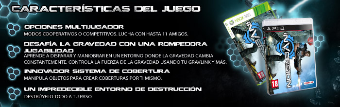 Inversion - Características del juego