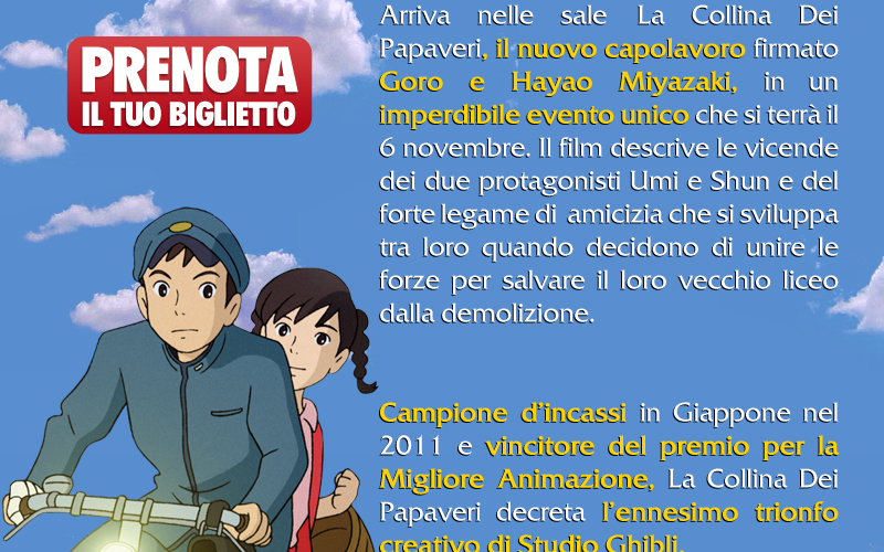 Evento unico al cinema per La Collina dei Papaveri!