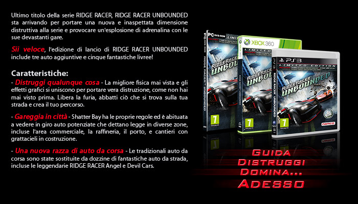 Ridge Racer Unbounded - Guida, Distruggi, Domina… Adesso