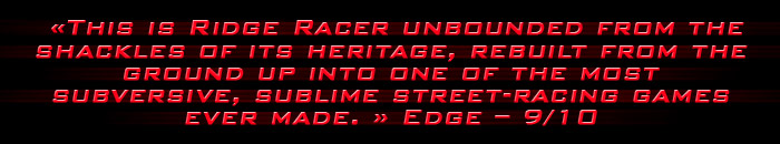 Ridge Racer Unbounded - Quote Edge – 9/10