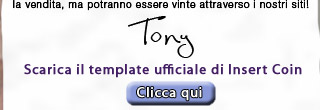 Scarica il template ufficiale di Insert Coin - Clicca qui