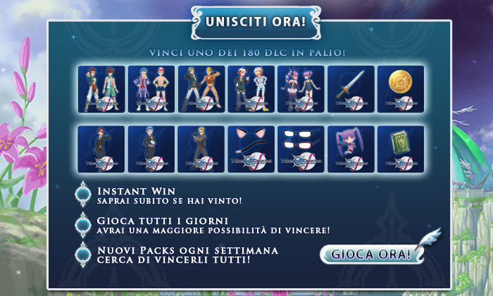 Tales of Graces f - Vinci uno dei 180 DLC in palio!