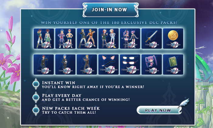 Tales of Graces f - Win yourself one of the 180 exclusive DLC packs!