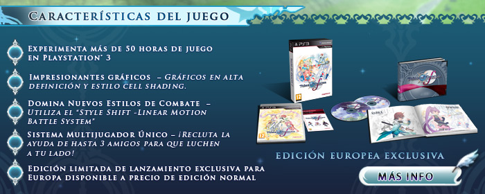 Tales of Graces f -  Características del juego & Edición Europea Exclusiva
