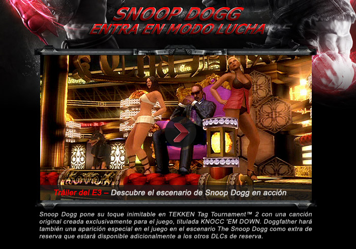 Tekken Tag Tournament 2 - Tráiler del E3 - Descubre el escenario de Snoop Dogg en acción