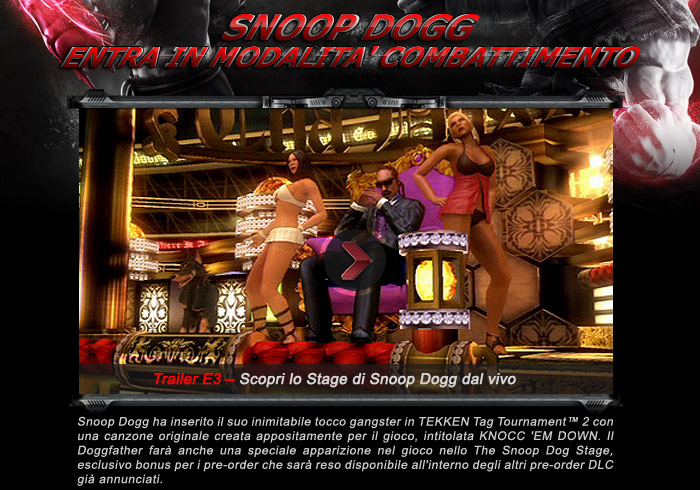 Tekken Tag Tournament 2 - Trailer E3 - Scopri lo Stage di Snoop Dogg dal vivo