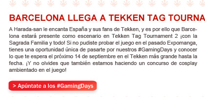Japan Expo 2012 - Barcelona llega a Tekken Tag Tournament 2